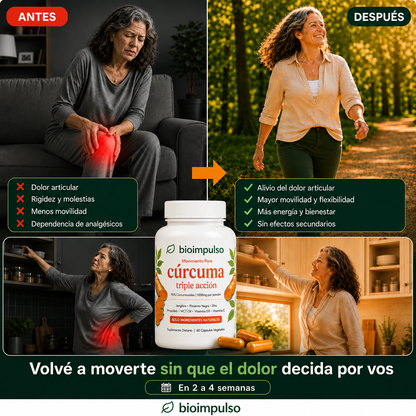 BioImpulso - Cápsulas de Triple Acción Antiinflamatoria