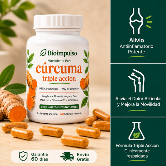 BioImpulso - Cápsulas de Triple Acción Antiinflamatoria